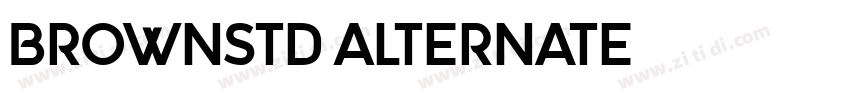 BrownStd Alternate字体转换